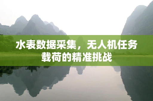 水表数据采集，无人机任务载荷的精准挑战