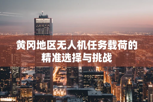 黄冈地区无人机任务载荷的精准选择与挑战