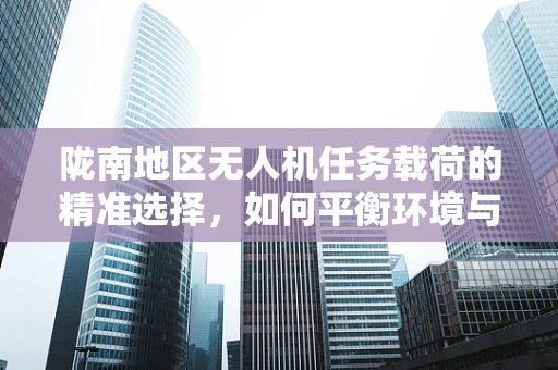 陇南地区无人机任务载荷的精准选择，如何平衡环境与任务需求？