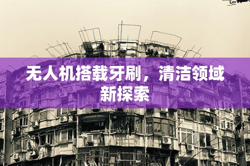 无人机搭载牙刷，清洁领域新探索