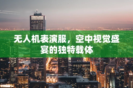 无人机表演服，空中视觉盛宴的独特载体