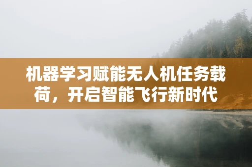 机器学习赋能无人机任务载荷，开启智能飞行新时代