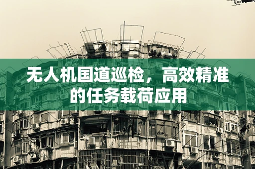 无人机国道巡检，高效精准的任务载荷应用