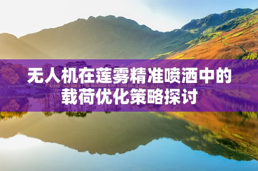 无人机在莲雾精准喷洒中的载荷优化策略探讨