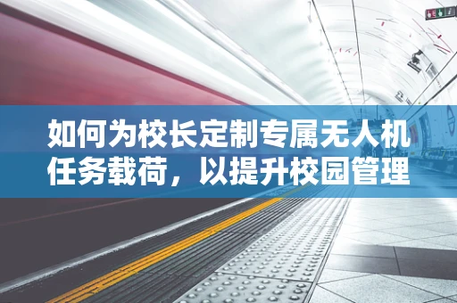如何为校长定制专属无人机任务载荷，以提升校园管理效率？