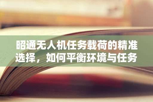昭通无人机任务载荷的精准选择，如何平衡环境与任务需求？