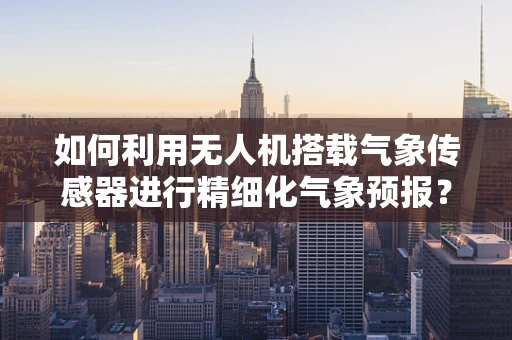 如何利用无人机搭载气象传感器进行精细化气象预报？