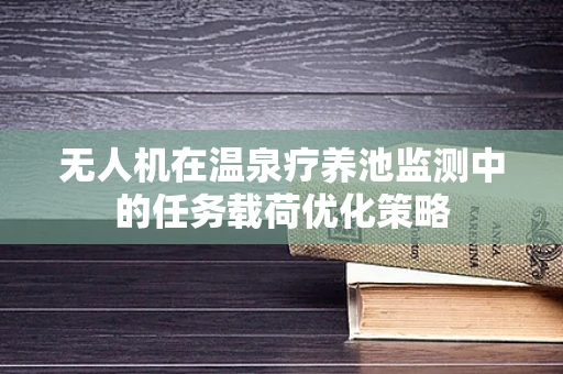 无人机在温泉疗养池监测中的任务载荷优化策略
