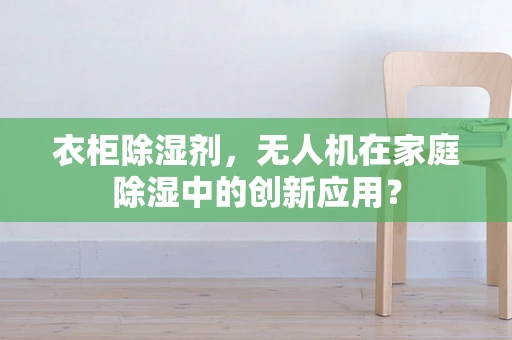 衣柜除湿剂，无人机在家庭除湿中的创新应用？