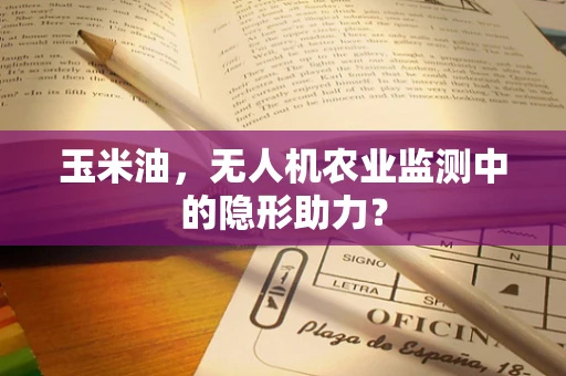玉米油，无人机农业监测中的隐形助力？