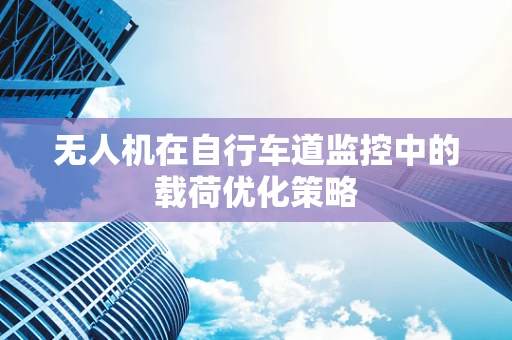 无人机在自行车道监控中的载荷优化策略