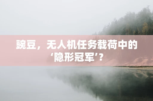 豌豆，无人机任务载荷中的‘隐形冠军’？