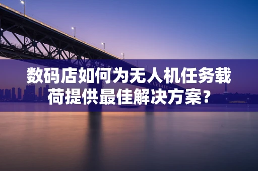 数码店如何为无人机任务载荷提供最佳解决方案？