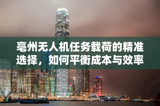 亳州无人机任务载荷的精准选择，如何平衡成本与效率？