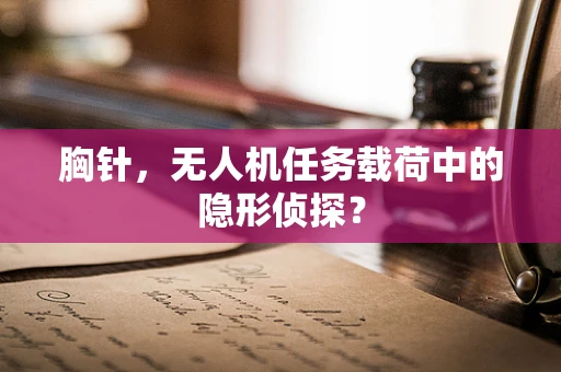 胸针，无人机任务载荷中的隐形侦探？