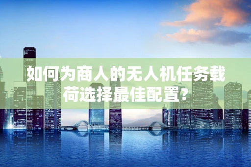 如何为商人的无人机任务载荷选择最佳配置？