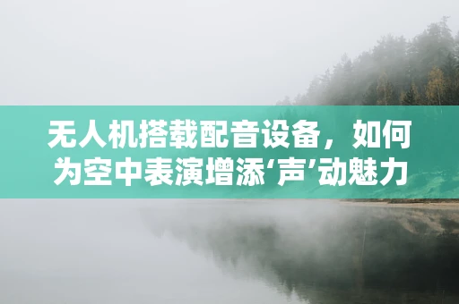 无人机搭载配音设备，如何为空中表演增添‘声’动魅力？