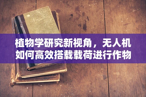 植物学研究新视角，无人机如何高效搭载载荷进行作物监测？