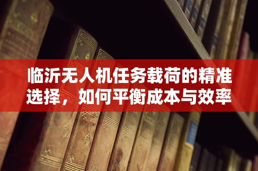 临沂无人机任务载荷的精准选择，如何平衡成本与效率？