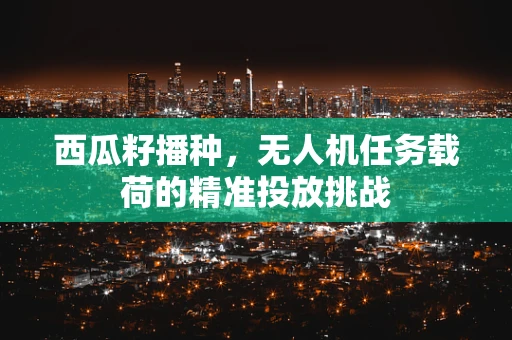 西瓜籽播种，无人机任务载荷的精准投放挑战