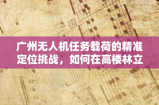 广州无人机任务载荷的精准定位挑战，如何在高楼林立的城市中实现毫米级精度？