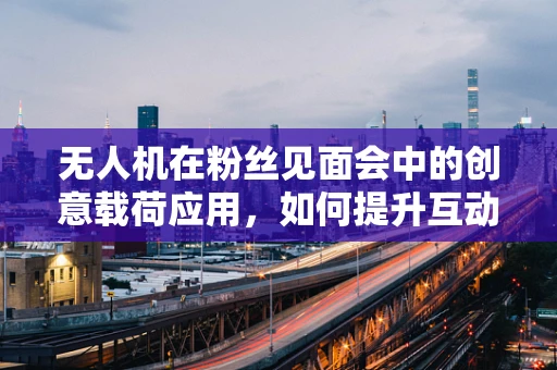 无人机在粉丝见面会中的创意载荷应用，如何提升互动体验？