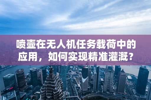 喷壶在无人机任务载荷中的应用，如何实现精准灌溉？