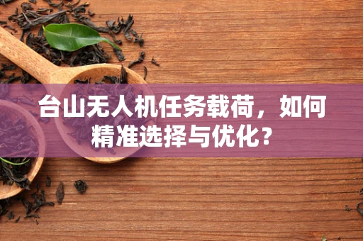 台山无人机任务载荷，如何精准选择与优化？