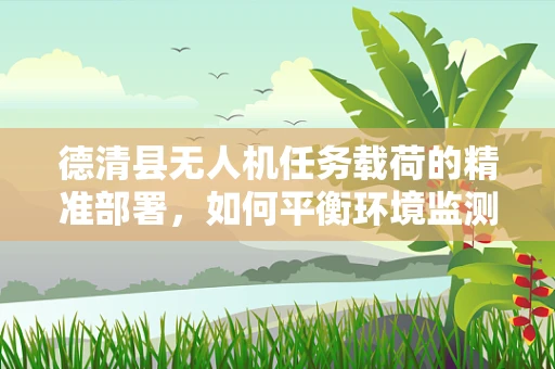 德清县无人机任务载荷的精准部署，如何平衡环境监测与隐私保护？