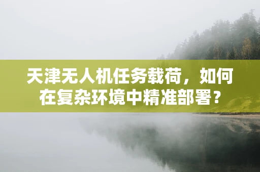 天津无人机任务载荷，如何在复杂环境中精准部署？
