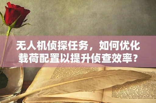 无人机侦探任务，如何优化载荷配置以提升侦查效率？