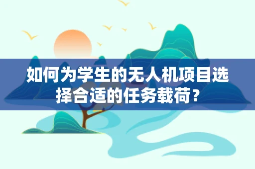 如何为学生的无人机项目选择合适的任务载荷？