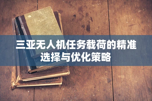 三亚无人机任务载荷的精准选择与优化策略