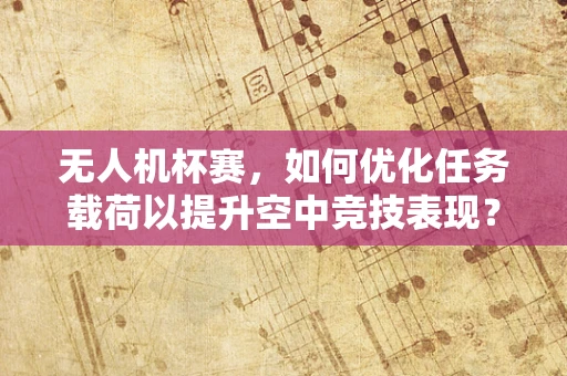 无人机杯赛，如何优化任务载荷以提升空中竞技表现？