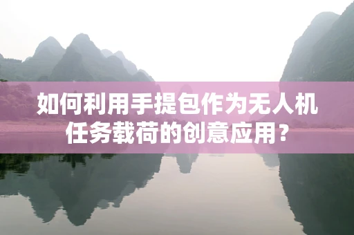 如何利用手提包作为无人机任务载荷的创意应用？