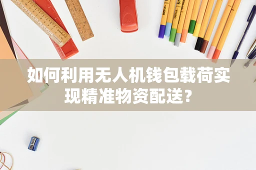 如何利用无人机钱包载荷实现精准物资配送？