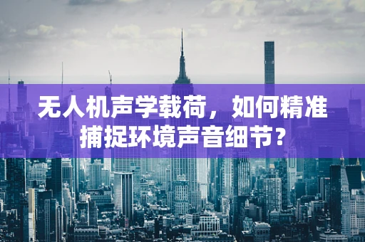 无人机声学载荷，如何精准捕捉环境声音细节？
