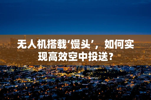 无人机搭载‘馒头’，如何实现高效空中投送？