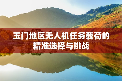 玉门地区无人机任务载荷的精准选择与挑战