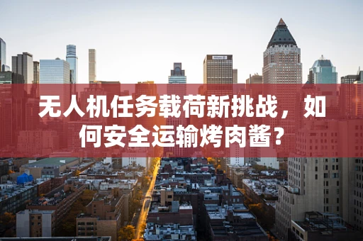 无人机任务载荷新挑战，如何安全运输烤肉酱？