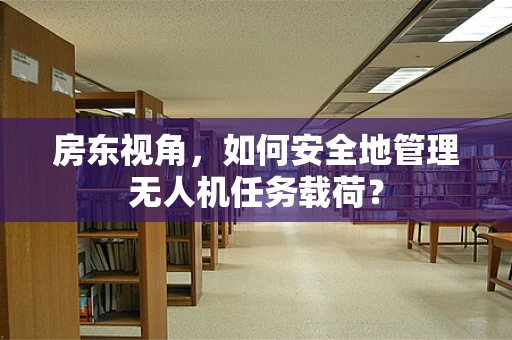 房东视角，如何安全地管理无人机任务载荷？