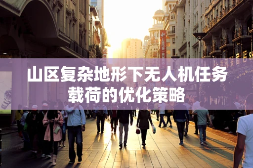 山区复杂地形下无人机任务载荷的优化策略