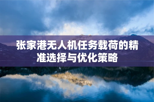 张家港无人机任务载荷的精准选择与优化策略