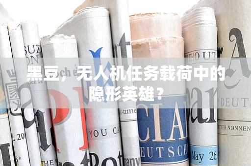 黑豆，无人机任务载荷中的隐形英雄？