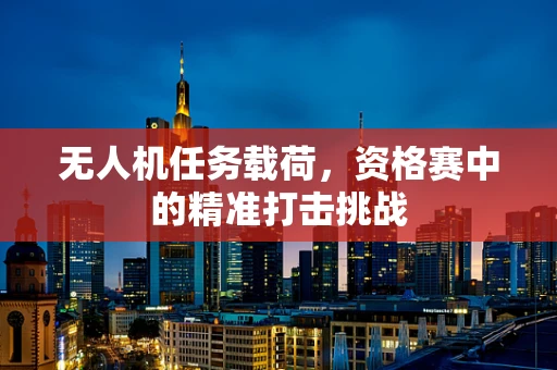 无人机任务载荷，资格赛中的精准打击挑战