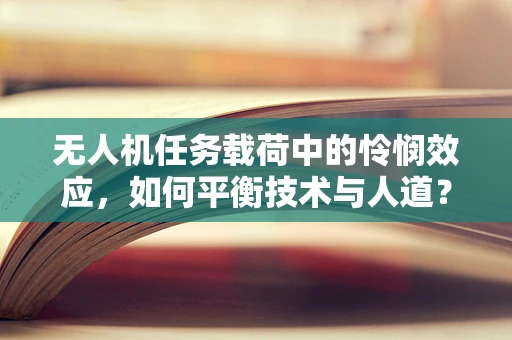 无人机任务载荷中的怜悯效应，如何平衡技术与人道？