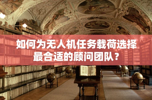 如何为无人机任务载荷选择最合适的顾问团队？