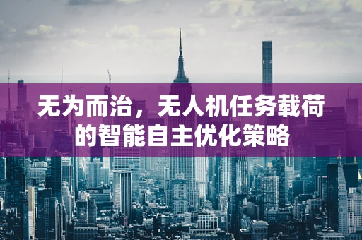 无为而治，无人机任务载荷的智能自主优化策略