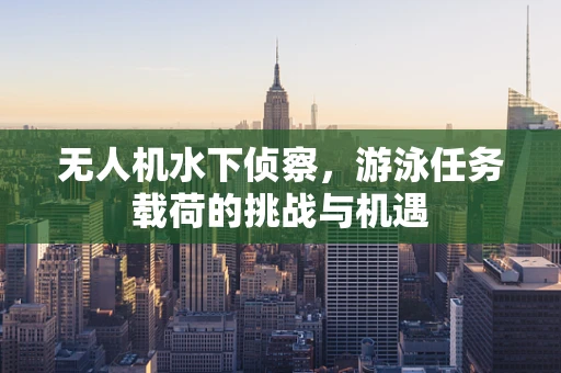 无人机水下侦察，游泳任务载荷的挑战与机遇