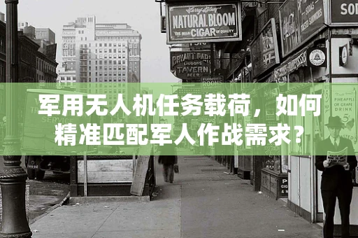 军用无人机任务载荷，如何精准匹配军人作战需求？